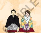 前撮り写真を元にイラストをお描き致します 幸せをカタチにしてみませんか？ イメージ3