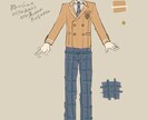 貴方のお着替えデザインします 三面図対応可！創作キャラやV活動者向け衣装制作です イメージ10