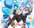 心ときめくキラキラ可愛いイラストを描きます 動画のサムネイル、グッズなど色々な場面にお使いください！ イメージ7