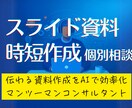 プレゼン資料をAIで効果的に作る個別相談提供します AIっぽくない人間味と説得力を両立する時短スライド資料作成術 イメージ1