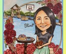 好きなもの詰め込める似顔絵描きます 趣味、お店、個人似顔絵、プレゼント！好きもの描きます★ イメージ2