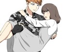 アニメ風イラスト描きます あなたやオリキャラのアニメ風イラスト描きます！最短1日 イメージ2