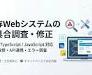 Webシステムの不具合調査・修正をしますます React等の小規模改修に対応します イメージ1