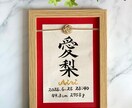 A5命名書_水引付き｜筆耕士が毛筆でお書きします 出産祝い・お七夜・初節句などの節目にふさわしい記念品 イメージ1
