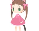 猫ミミ女の子の立ち絵を販売します アイコン・動画・TRPGに使えるオリジナルキャラクター イメージ5