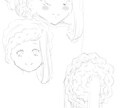 SNS用アイコンのイラストを作成します 白黒イラストのシンプルアイコンです。 イメージ1