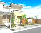 エクステリア＆ガーデンの図面制作を致します RIKCAD で平面図・立面図・イメージパースを作成 イメージ6
