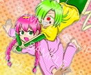 様々な用途に合わせてポップな絵柄でイラスト描きます ゆる～い絵柄からポップな等身大の絵柄まで承ります！ イメージ7