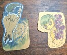 貴方の要望を独自解釈しイラストやシールを作成します 一点物のシールが欲しい方、グッズデザイン等を探している方へ イメージ4