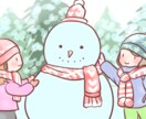 シンプルでほのぼのアイコンやイラスト等お描きします 商用OK。ゆるふわタッチ。修正2回まで無料。 イメージ6