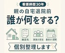 親の自宅退院前に確認事項と家族の動きを整理します 看護師が確認先・家族の担当案・最初の1週間を個別整理 イメージ1