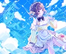 5000円！5名様限定！透明感溢れる一枚絵描きます 嬉しい納品の速さ！歌ってみたなどに可愛いイラストいかがですか イメージ5