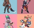 個性的なキャラクターの作成とドット絵の依頼承ります 人間からモンスターまで！全身絵はもちろん背中や表情なども イメージ6