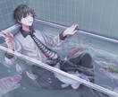 特別な日を彩る一枚絵描きます 人物＋背景の一枚絵、記念日や一枚絵MVにも！ イメージ5