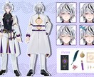 Vtuberのパーツ分けイラストを制作します キャラクターデザイン＋全身立ち絵の制作＋リギング イメージ5
