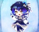 宝石のようにキラキラなちびキャラ描きます きらきら輝く理想の世界を形に！ イメージ1