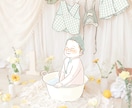 似顔絵×写真のお洒落なふんわりイラストお描きします 背景は写真のまま！思い出のお写真をさらに素敵に可愛くします♡ イメージ3