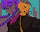 ポップでアメリカン⭐︎かわいいアイコン作成します LINE・SNS などご利用に！商用相談も可能！ イメージ2