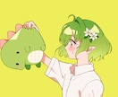 平成レトロポップなイラスト描きます レトロでポップなバストアップを描きます！ イメージ2