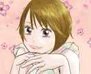 アイコン用のイラスト描きます アイコンにぴったり!背景もかわいい!女の子のイラスト！ イメージ1