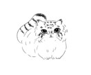 動物のゆるいイラストを手描き風の線画で描きます ゆるい動物のデフォルメイラストと、たまに小さい女の子 イメージ1