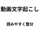 音声・動画を読みやすく文字起こしします AIで下書き後、人の目で必ず修正・チェックします イメージ1
