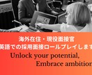 世界に通用する面接！海外現役面接官が教えます 英語模擬面接：海外在住現役面接官が「あなた」を伝えるお手伝い イメージ1