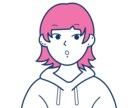 ほんわかご希望のアイコン制作します 線画風、水彩風、オリジナルキャラクター…ご要望お答えします！ イメージ3
