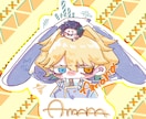 かわいいミニキャラ描きます シンプル見やすさ重視！！多彩なタッチ イメージ1