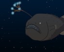 深海魚、淡水魚、海水魚、架空の魚何でも描きます ファンタジー、ミステリアス～ゆるい魚の絵までお任せください！ イメージ3
