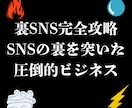 誰もが使うSNSでのまさかの裏技を教えます 裏SNS完全攻略！SNSの裏を突いた圧倒的ビジネスをあなたに イメージ1