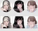 オシャレで目を惹く似顔絵風イラストアイコン描きます こだわりの美化イラスト！顔出しNGの方にもおすすめです！ イメージ2