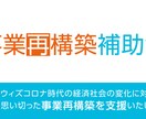 事業再構築補助金申請に必要な経営計画書を作成します 申請だけでは意味がない!採択レベルの計画書を作成します。 イメージ1