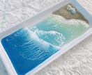 海のトレー作ります レジンを使った波アートでお札のトレーにも使える イメージ1