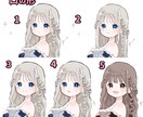 選べるデザイン夏のふわふわ水着量産イラスト描きます 基本で可愛く。オプションでより理想のビジュアルに変更も可能 イメージ4