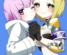 一枚絵承ります ポップでパッキリとかわいらしく イメージ2