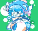 ポップなかわいいアイコン作成します オリジナルであなただけのアイコンを作成できます イメージ1