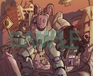 ロボット、ポップな人物ミリタリー系イラスト描きます ポップで親しみやすく、音楽のmvやsnsアイコンにも! イメージ1