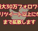 最大30万人相手にアナタのツイートをバズらせます twitterツイートつぶやきに50RTが付くまで連続拡散！ イメージ1