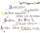 色とりどりの筆ペンでメッセージの代筆をします 誕生日やお祝い、感謝の手紙など何でもご依頼ください。 イメージ3