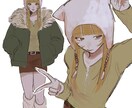 イラスト描きます SNSで使えるアイコンやプレゼント用のイラスト等描きます。 イメージ4