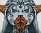 貴方だけの雰囲気のあるアイコン、イラストを書きます ダーク系やキレイ系が得意です！ イメージ8