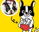あなたのペットをキャラクター化します シンプル＆ポップで可愛く世界に１つだけのキャラクターを作成 イメージ1