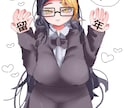 最短即日納品♡カラー落描きイラストを描きます 女の子・TS女体化大歓迎！スピーディーに可愛く仕上げます イメージ1