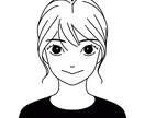 追加料金なし＊似顔絵イラスト線画制作します ビジネスからプライベートまで使いやすい イメージ2