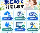 WordPress・PHPを安全に更新します PHPの警告・脆弱性対策もまとめて対応します イメージ3