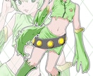 商用利用可！パキッとした線と色で描きます 一週間以内納品可能！値段プラス無し全身可能 イメージ2