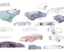 現役美大生が車のスケッチ描きます 大人気 車好きのためのカースケッチ イメージ3