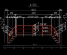 手すり・梯子・架台の現場用製作図を作成します 製作取付を考慮した実務向けAutoCADで製作図を作成します イメージ7