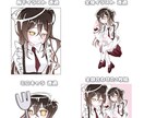 お安く丁寧に！可愛い詰め込みイラスト描きます 【最短3日】全身、胸下、ミニキャラの3種類！商用利用可 イメージ3